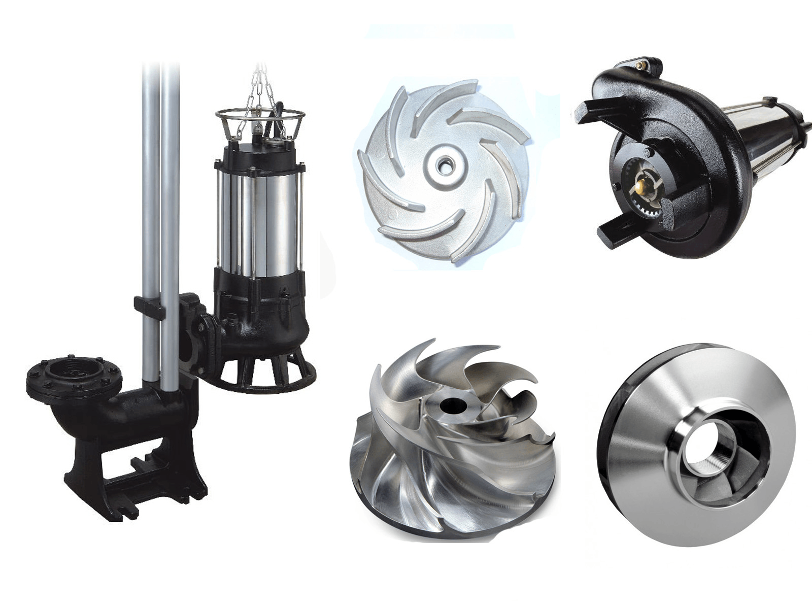 Grinder pump cutting blades and fittings from Shanghai Pacific Pump Manufacture Co., Ltd.