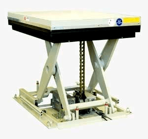 Electric motor lift table