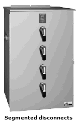 Segmented disconnects PV combiner Segmented disconnects selecting solar combiner