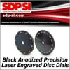Black Anodized Precision Laser Engraved Disc Dials