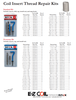 Spec. Sheet for Coil Insert Thread Repair Kit-Image