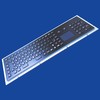 3-in-1 Panel-mount industrial black keyboard 