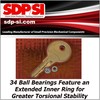 34 Ball Bearings Feature an Extended Inner Ring