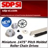 Miniature .1475" Pitch Molded Roller Chain Drives
