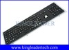 Electroplated black rugged keyboard with trackball