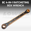 Lowell Corporation - Model 8C 4-in-1 Ratcheting Box Wrench