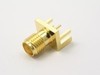 Aliner RF SMA edge mount female connector for PCB