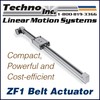 ZF1 Belt Actuator: Smallest Profile at Lowest Cost