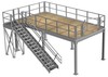 PORTA-KING Platform Mezzanine, 12 Ft W, 24 Ft L