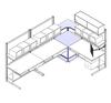 Corner Unit Tables - Model F-103P-CNR
