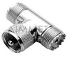 Tee Adapter Female-Male-Female