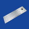 Rugged backlit panel mount keyboard