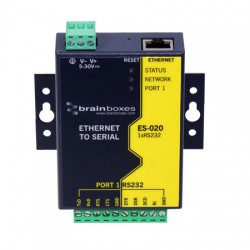 ES-020 Ethernet 1 Port RS232 10xScrew Terminals-Image