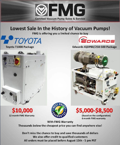 Lowest sale in vacuum pumps-Image
