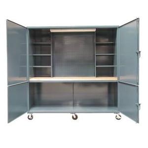 Features Open Lower Compartment With Double Doors!-Image