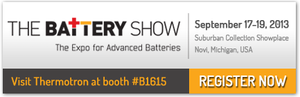 Thermotron to Attend Battery Show 2013-Image