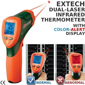 42509: Dual-Laser IR Thermometer w/Color Alert-Image