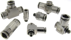 Miniature Stainless Steel Push to Connect Fittings-Image