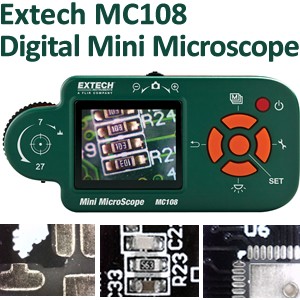 Versatile Extech Digital Mini Microscope & Camera -Image