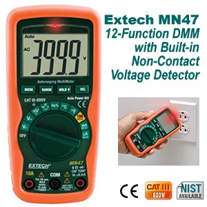 Versatile MN47 DMM & Non-Contact Voltage Detector-Image