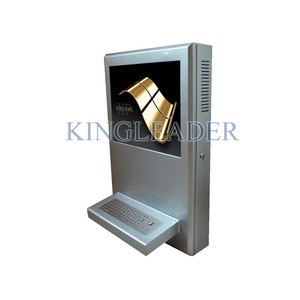 Wall mounted touchscreen kiosk with trackball-Image