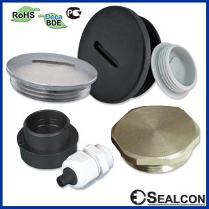 DOME & HEX PLUGS - Nylon & Nickel Plated Brass-Image