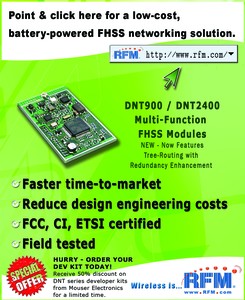 Low-cost, battery-powered FHSS networking solution-Image
