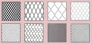 40 standard expanded metal patterns available-Image