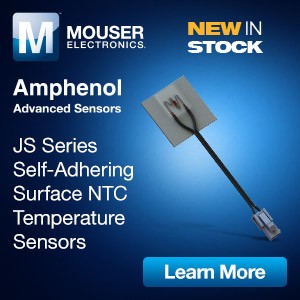 Self-Adhering Surface NTC Temp Sensors at Mouser-Image