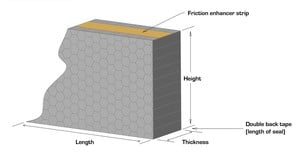 Gap Filler with RTV Friction Enhancer Strips-Image