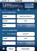 Buck Humidity Calculator for iPhone -Image