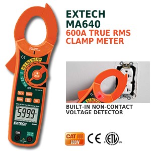 Affordable 600A AC/DC Clamp Meter + NCV-Image