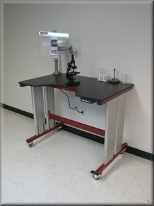 Adjustable Height Microscope Tables-Image