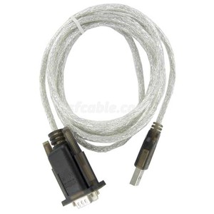 6ft USB to Serial RS232 DB9 Adapter with Screw-Image