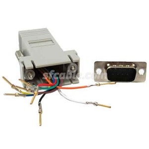DB9 Male to RJ45 Modular Adapter-Image