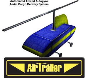 Flying Trailer, Towed by Planes, Lands Itself-Image