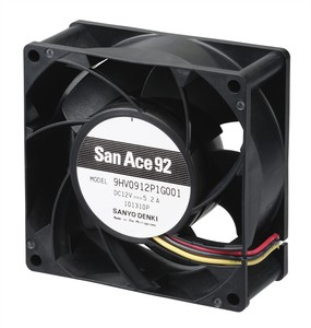 SANYO DENKI High Static Pressure 92x92x38mm DC Fan-Image