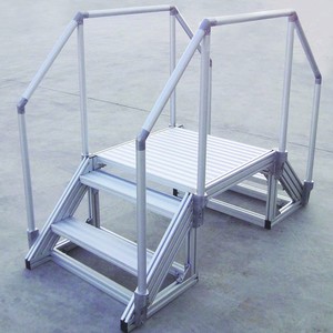 stair and platform, aluminum tube, tube connector-Image