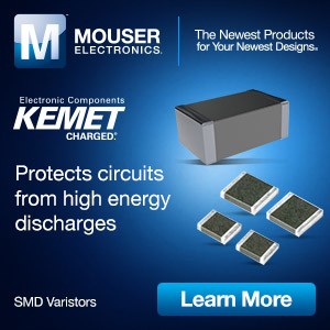 Mouser Stocking Full Line of KEMET SMD Varistors.-Image