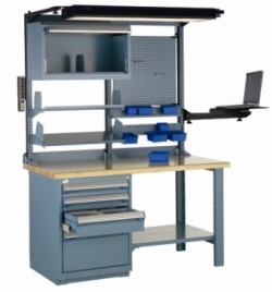 Computer Workstation with Cabinet - R5WH5-2015-Image