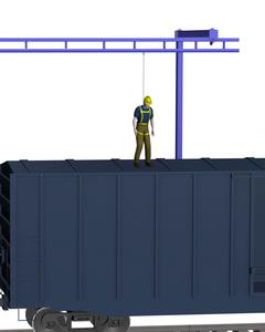 Tether Track Rigid Rail Fall Arrest Anchor Systems-Image