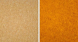 Coating Rice Hulls w/ Marigold in the Rollo-Mixer -Image