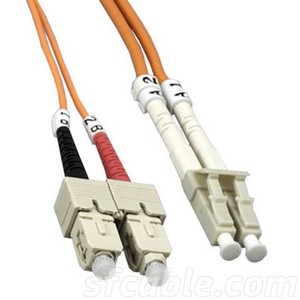 10m LC-SC Duplex Multimode 62.5/125 Fiber Optic-Image