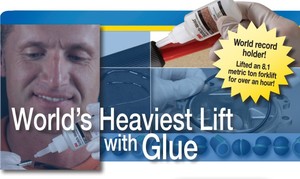 See Video - Adhesive sets Guinness World Record -Image