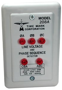 Model208A/208D Line Volt&Phase Det. Time-Mark.com-Image