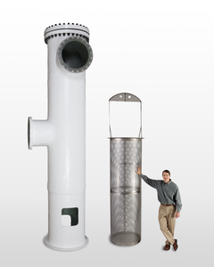 Large Basket Strainers for Corrosive Fluids-Image