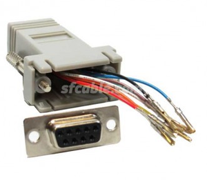 DB9 Female to RJ45 Modular Adapter-Image
