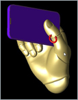 XFdtd with Poseable Hands for Mobile Device Design 