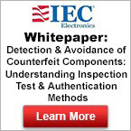 Detection/Avoidance of Counterfeit Components: Understanding Inspection Test/Authentication Methods