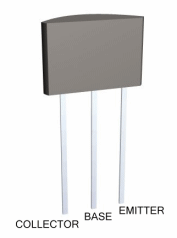 A simple transistor indicating its three main components via Technology Student